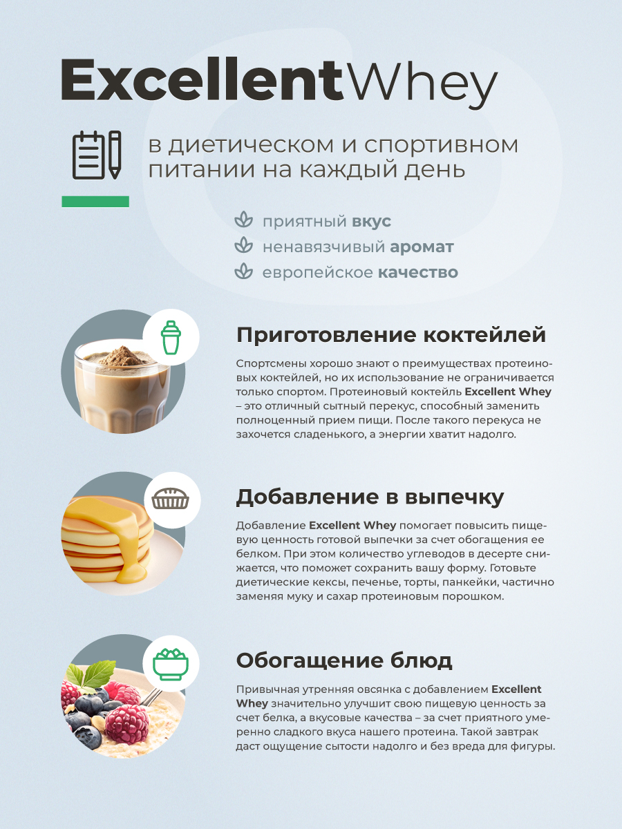 Протеин GEON EXCELLENT WHEY Кокос, 77% белка (920г)